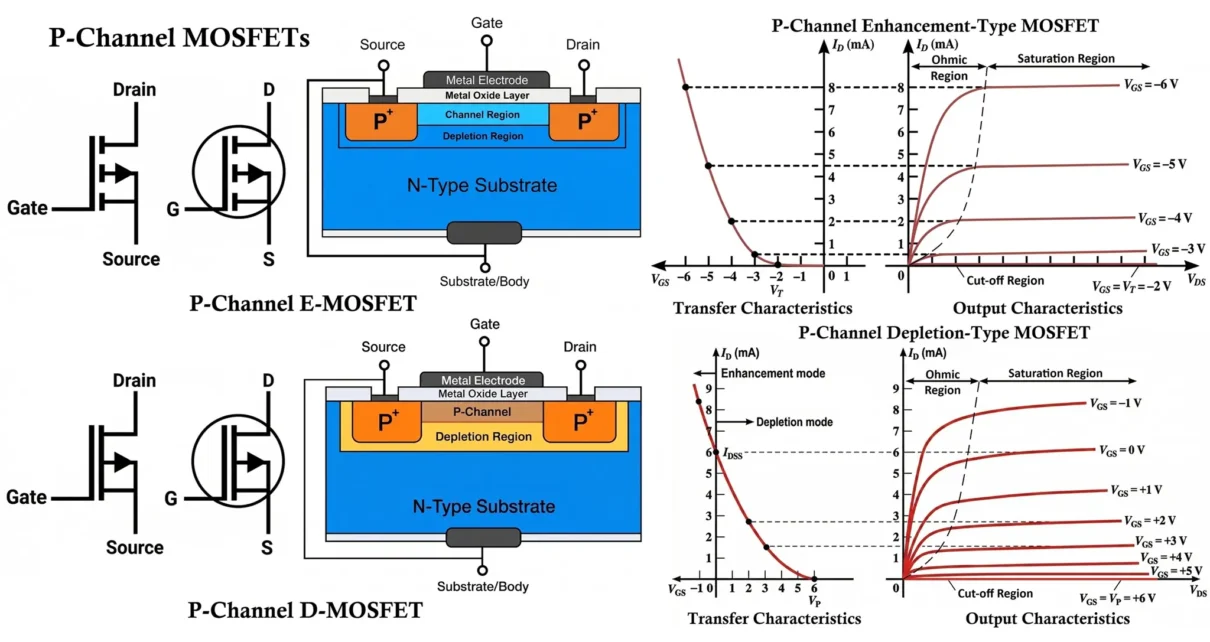 P-Channel MOSFETs