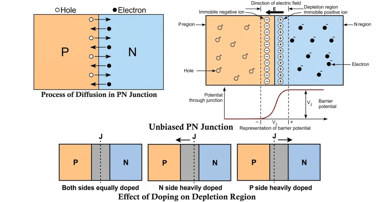 Unbiased PN Junction