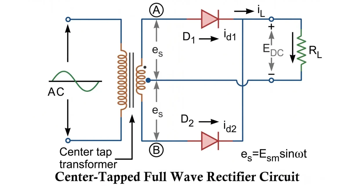 Centre-Tap Full-Wave Rectifier Circuit